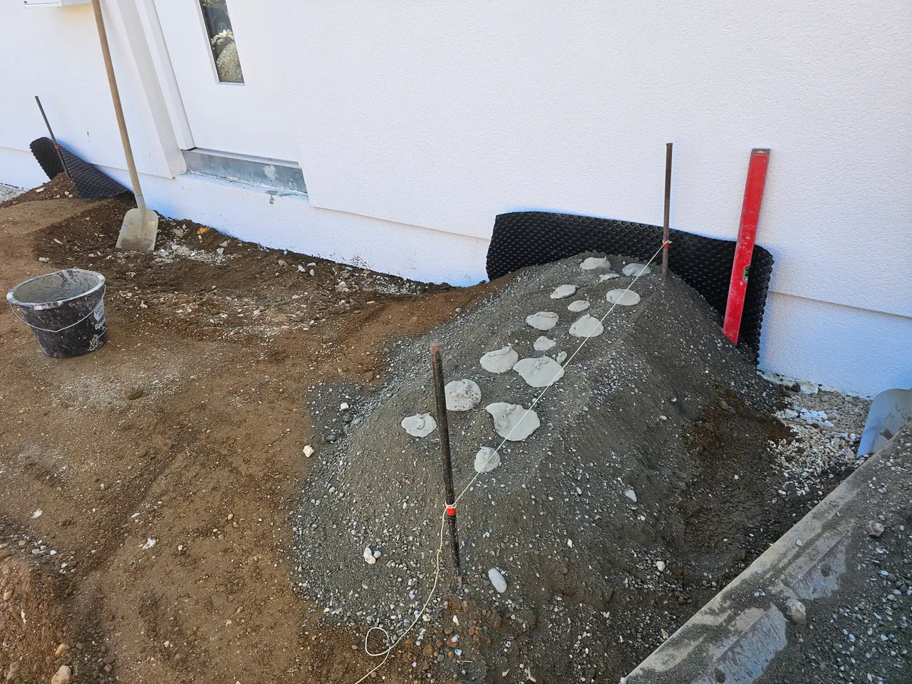 Fertige Stufenanlage am Hauseingang in Dellmensingen