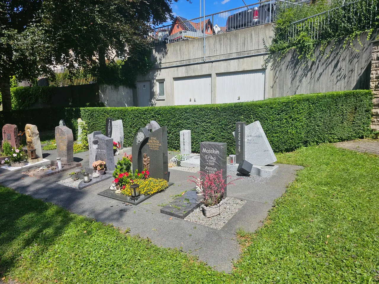 Baustelle im öffentlichen Grünbereich